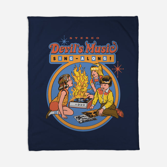 The Devil's Music-none fleece blanket-Steven Rhodes