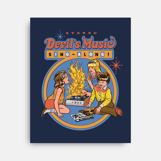 The Devil's Music-none stretched canvas-Steven Rhodes