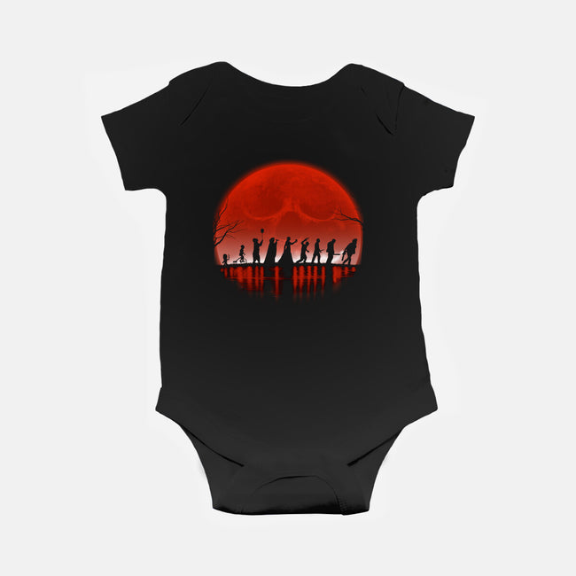 The Fellowship of the Horror-baby basic onesie-ddjvigo