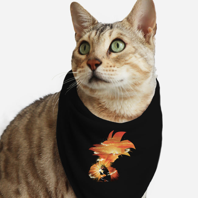 The First Super Saiyan-cat bandana pet collar-dandingeroz