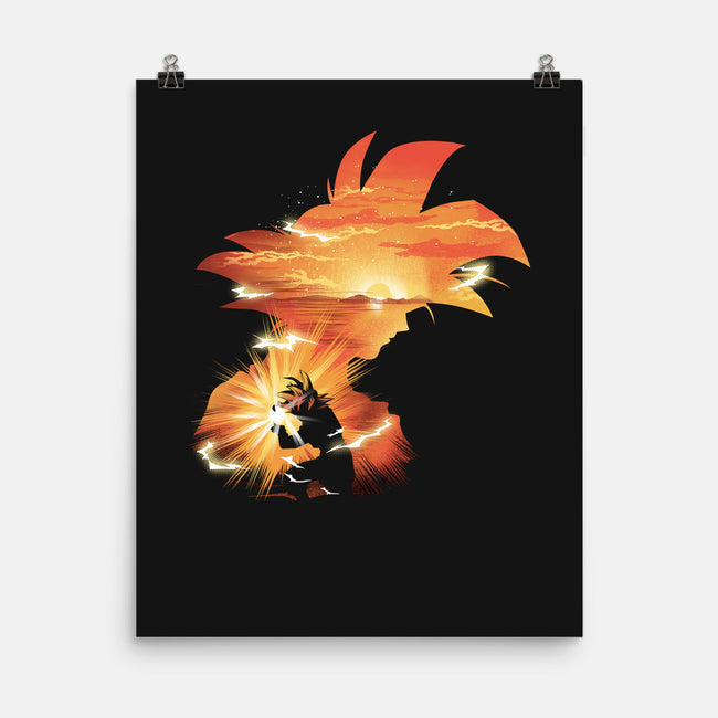 The First Super Saiyan-none matte poster-dandingeroz