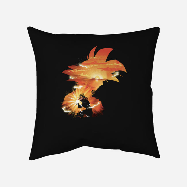 The First Super Saiyan-none removable cover w insert throw pillow-dandingeroz