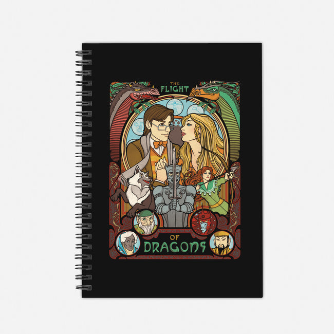 The Flight of Dragons-none dot grid notebook-ursulalopez