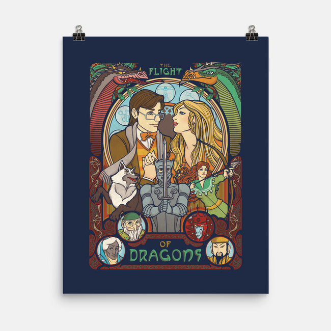 The Flight of Dragons-none matte poster-ursulalopez