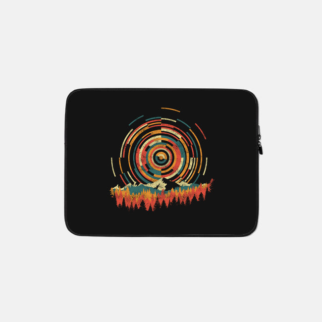 The Geometry of Sunrise-none zippered laptop sleeve-digsy