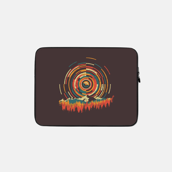 The Geometry of Sunrise-none zippered laptop sleeve-digsy