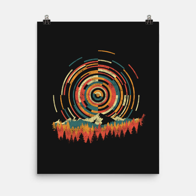 The Geometry of Sunrise-none matte poster-digsy