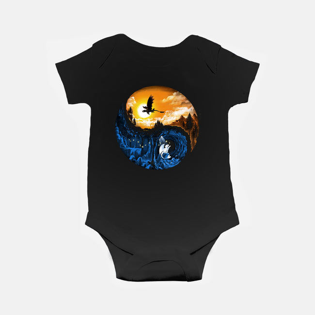 The Hidden World-baby basic onesie-alemaglia