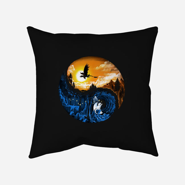 The Hidden World-none removable cover w insert throw pillow-alemaglia