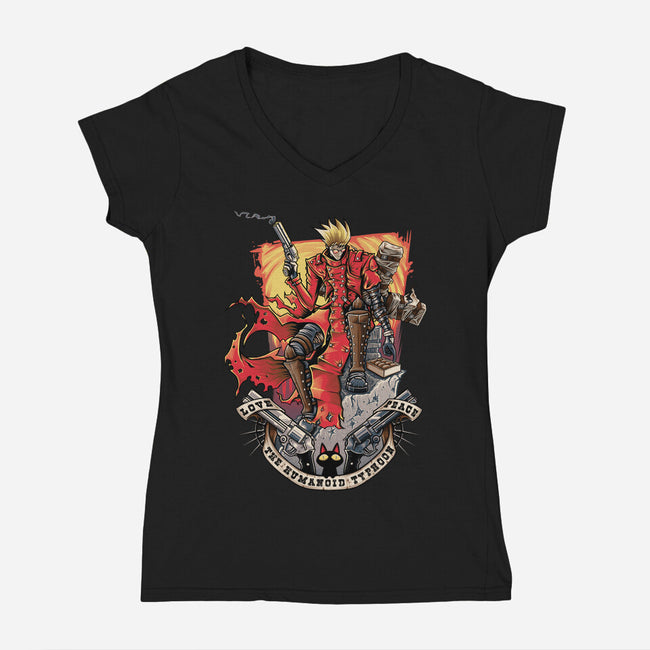 The Humanoid Typhoon-womens v-neck tee-TrulyEpic
