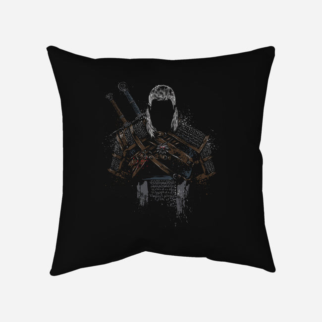The Hunter of Rivia-none removable cover w insert throw pillow-DrMonekers