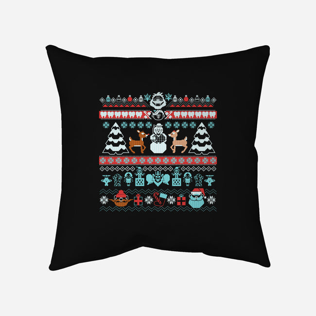 The Island of Misfit Sweaters-none removable cover throw pillow-tomkurzanski