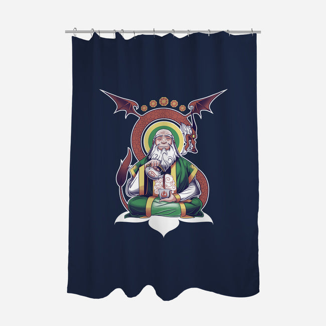 The Jasmine Dragon-none polyester shower curtain-KindaCreative
