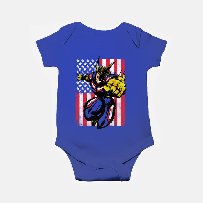 The Number One Hero!-baby basic onesie-Genesis993