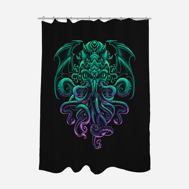 The Old God of R'lyeh-none polyester shower curtain-Angoes25