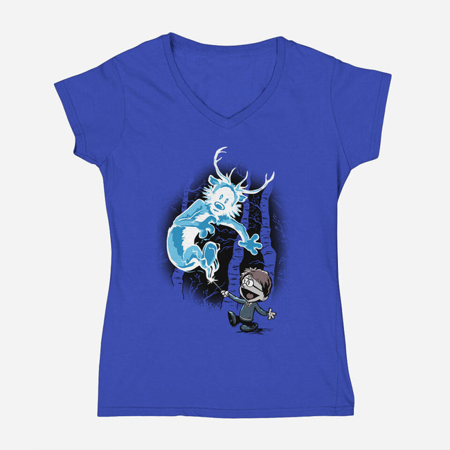 The Pretendus Charm-womens v-neck tee-DJKopet