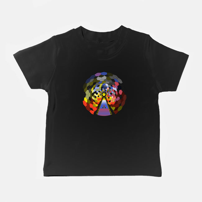 The Rainbow Road-baby basic tee-troeks