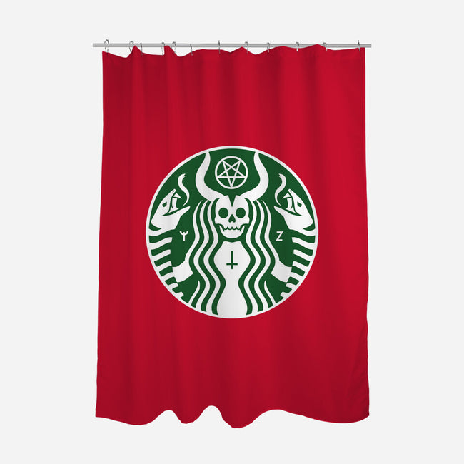 The Red Cup-none polyester shower curtain-Florey