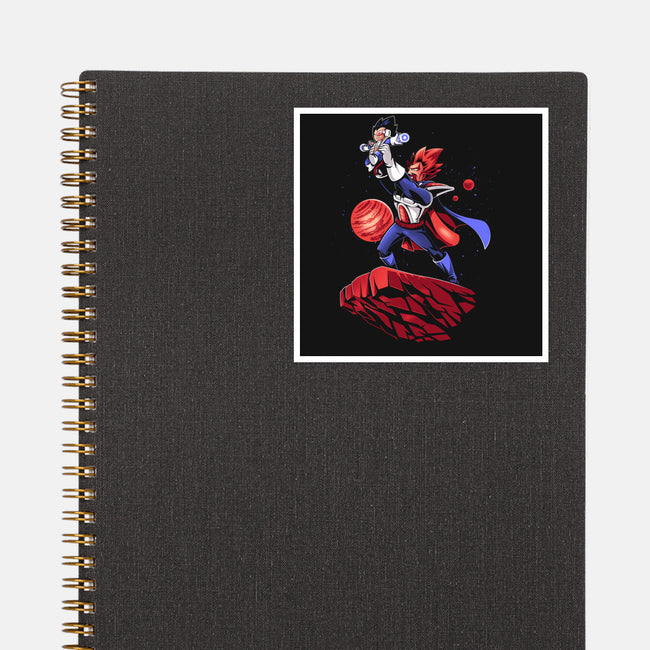 The Saiyan King-none glossy sticker-javiclodo