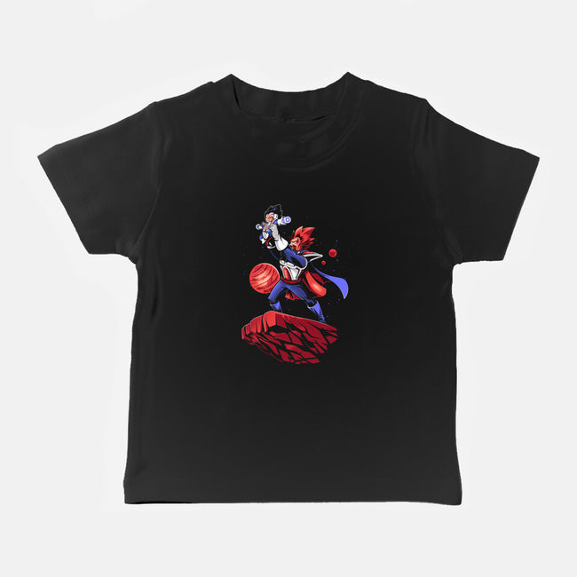 The Saiyan King-baby basic tee-javiclodo