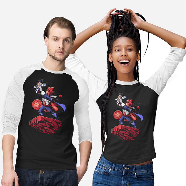 The Saiyan King-unisex baseball tee-javiclodo