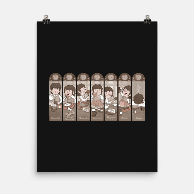 The Seven Daily Meals-none matte poster-queenmob