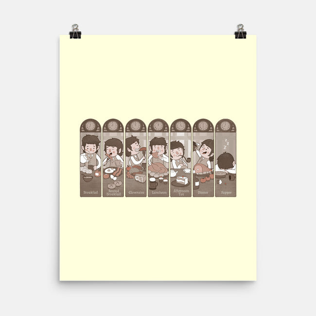 The Seven Daily Meals-none matte poster-queenmob