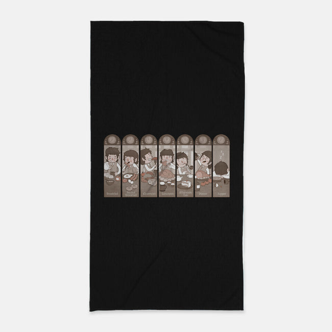 The Seven Daily Meals-none beach towel-queenmob
