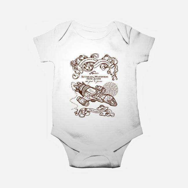 The Smuggler's Map-baby basic onesie-Missy Corey