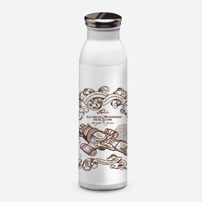 The Smuggler's Map-none water bottle drinkware-Missy Corey