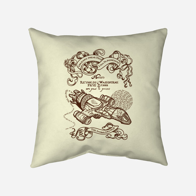 The Smuggler's Map-none removable cover w insert throw pillow-Missy Corey