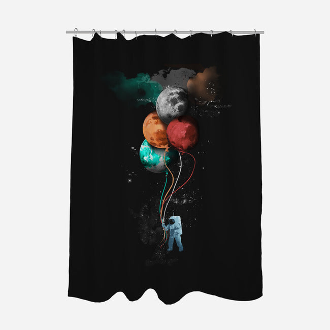 The Spaceman's Trip-none polyester shower curtain-gloopz