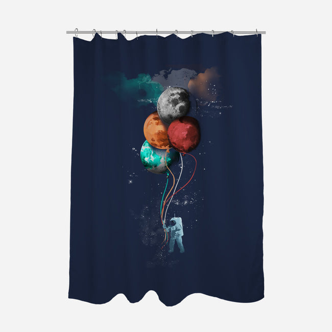 The Spaceman's Trip-none polyester shower curtain-gloopz