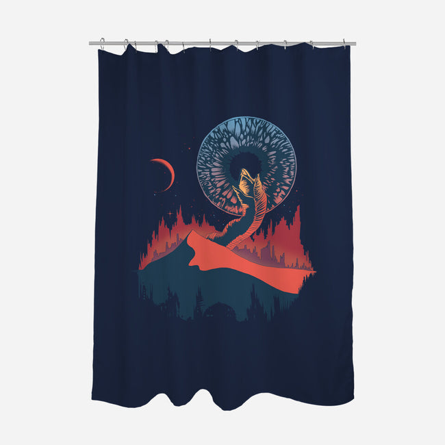 The Spice Must Flow-none polyester shower curtain-Ionfox
