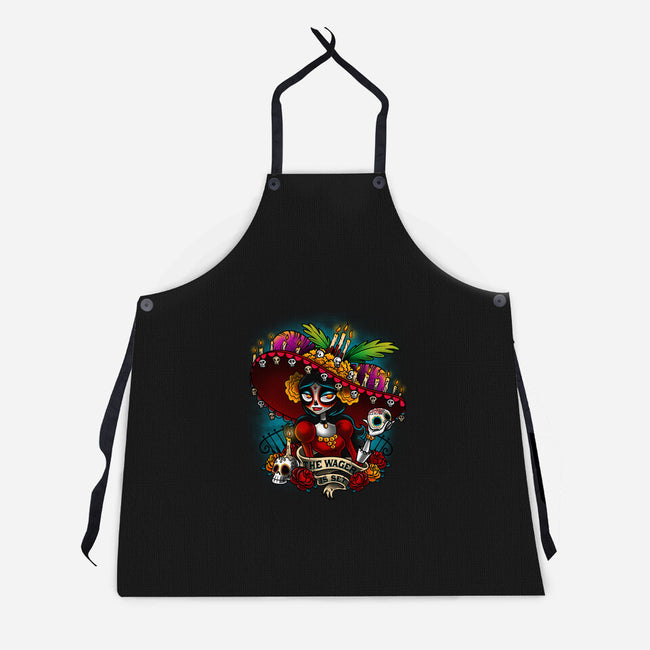 The Wager Is Set-unisex kitchen apron-Bamboota