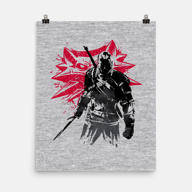 The Witcher Sumi-e-none matte poster-DrMonekers