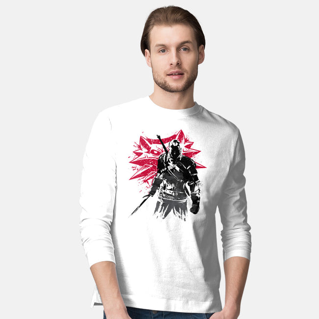 The Witcher Sumi-e-mens long sleeved tee-DrMonekers