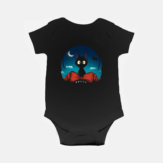 The Witch's Familiar-baby basic onesie-Ruwah