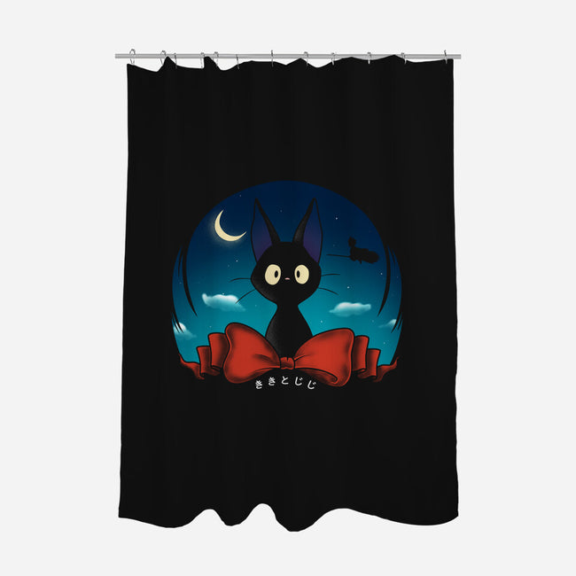 The Witch's Familiar-none polyester shower curtain-Ruwah