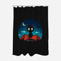The Witch's Familiar-none polyester shower curtain-Ruwah