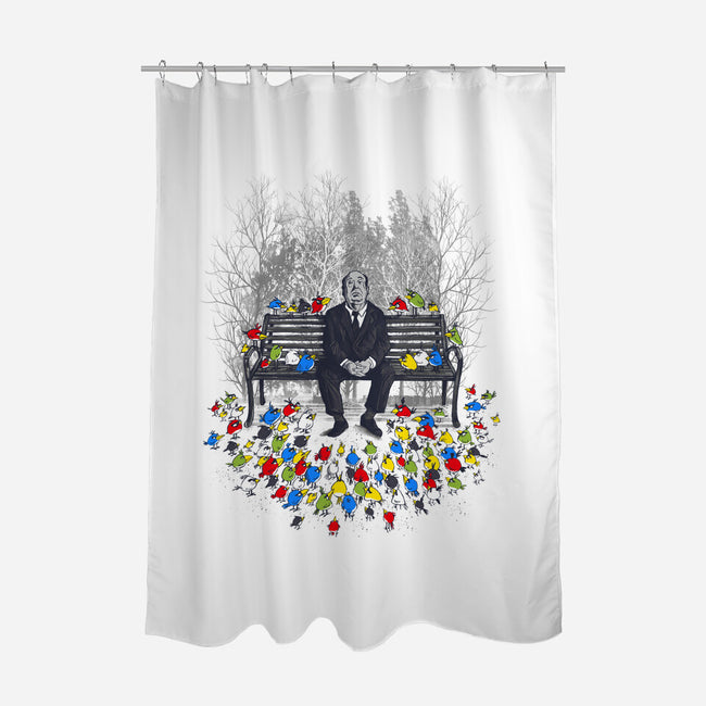 Them Birds-none polyester shower curtain-dandingeroz