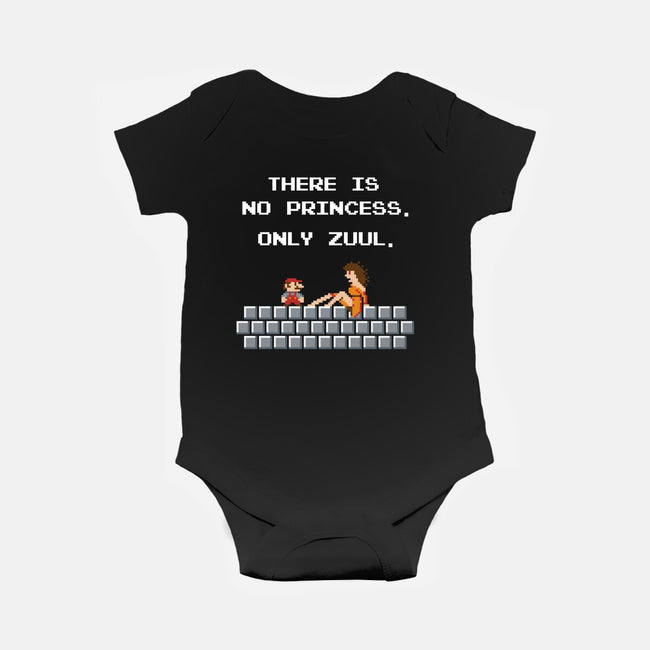 There Is No Princess-baby basic onesie-mikehandyart