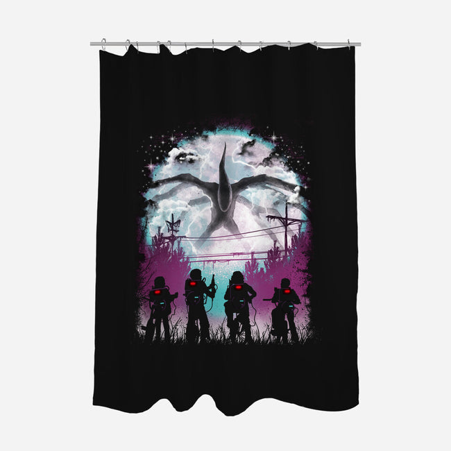 There's Something Strange-none polyester shower curtain-vp021