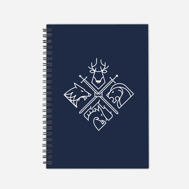 Throne Houses-none dot grid notebook-spike00