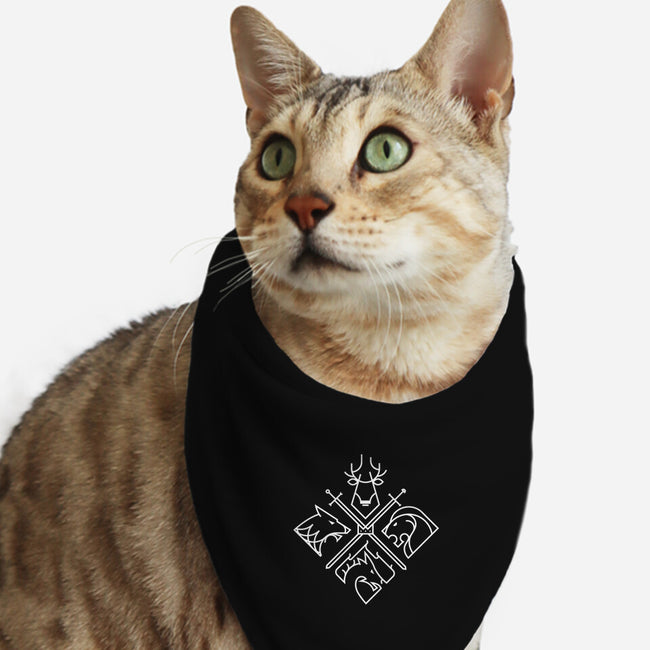 Throne Houses-cat bandana pet collar-spike00