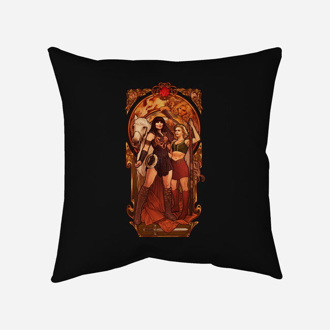 Ties That Bind-none non-removable cover w insert throw pillow-MeganLara
