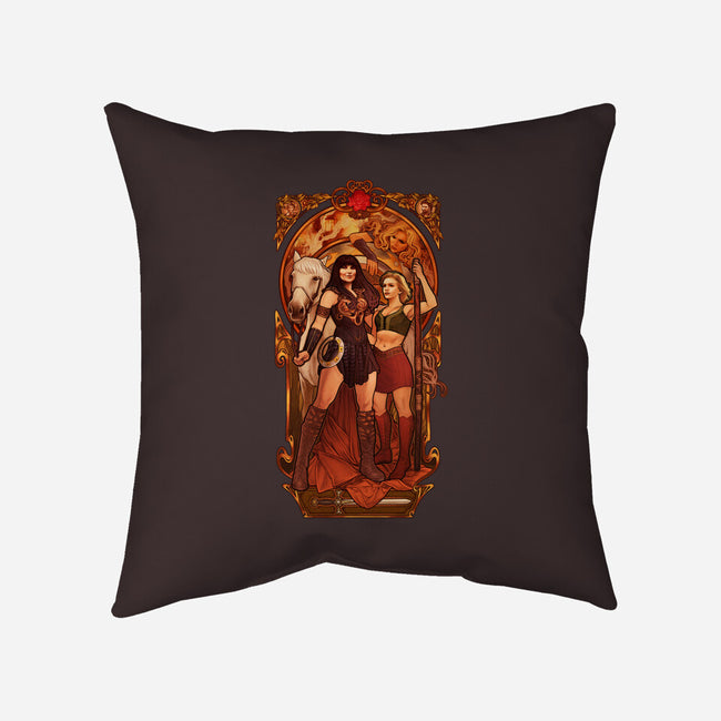 Ties That Bind-none non-removable cover w insert throw pillow-MeganLara