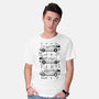 Time Machine Schematics-mens basic tee-elloco