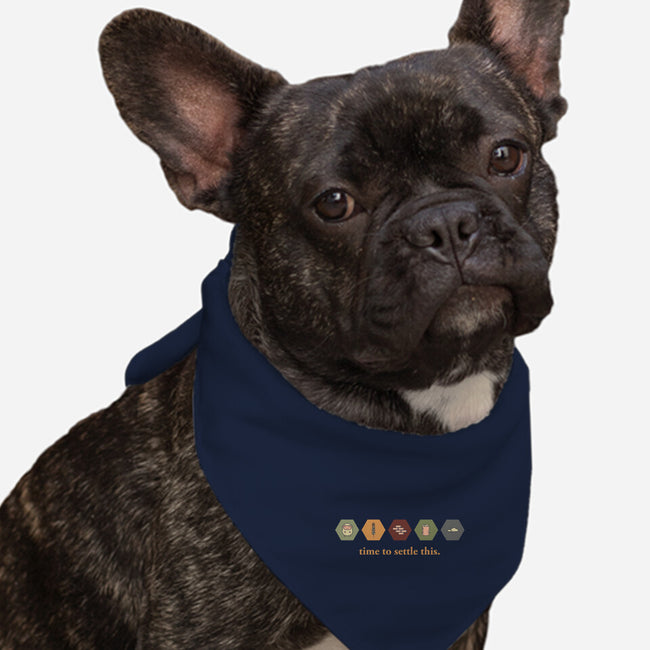 Time To Settle This-dog bandana pet collar-zacrizy