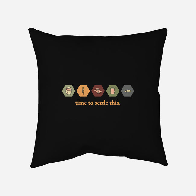 Time To Settle This-none removable cover w insert throw pillow-zacrizy